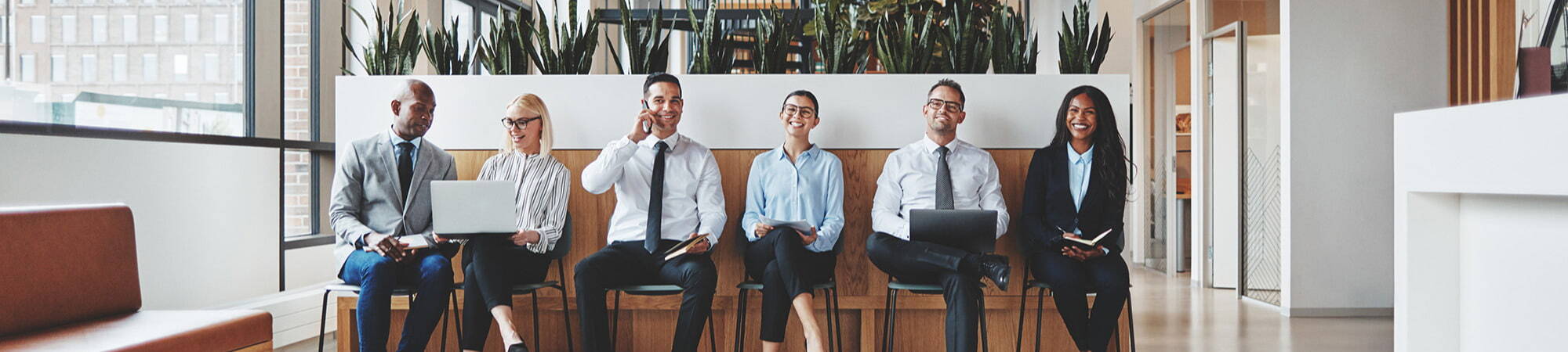 Security Cleared Candidates waiting for job interview